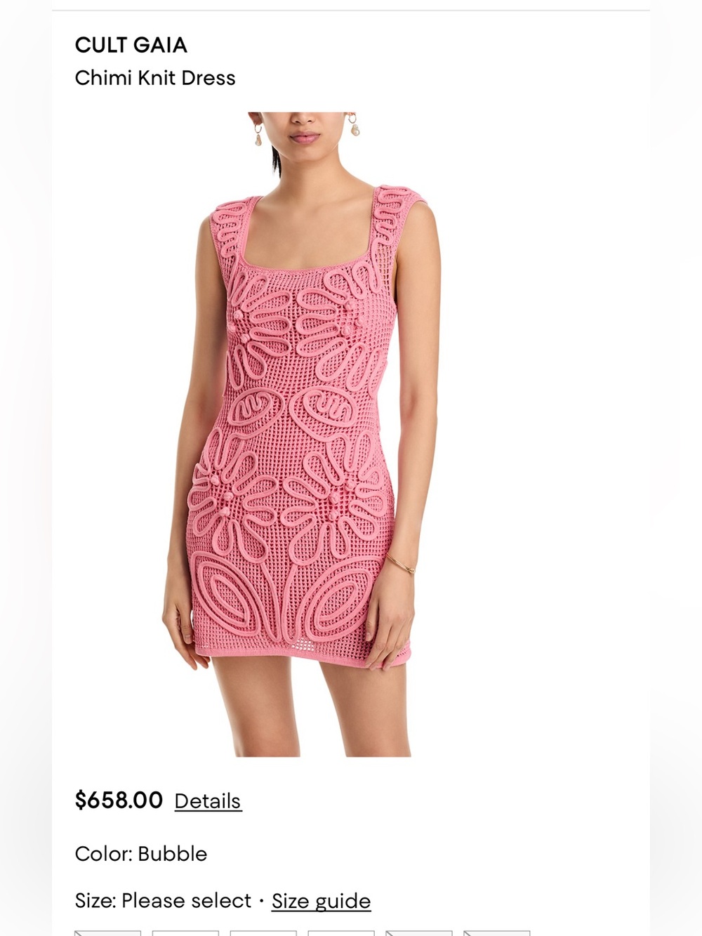 Cult Gaia Chimi Knit Dress